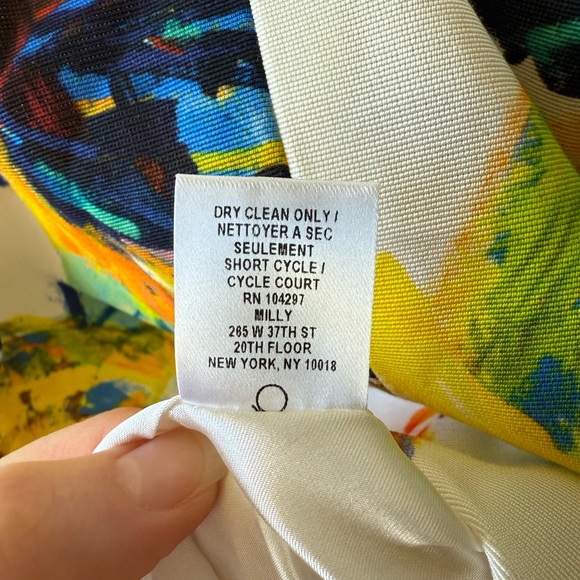 NWOT Milly Pop Art Floral Racerback Dress Size 6 - Picture 6 of 9